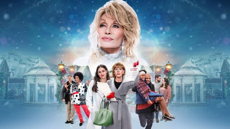 Backdrop from Dolly Parton's Christmas on the Square