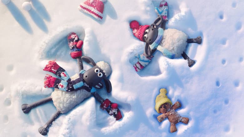Backdrop from Shaun the Sheep: The Flight Before Christmas