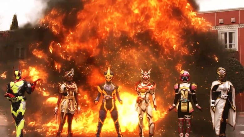 Backdrop from Kamen Rider Jeanne & Kamen Rider Aguilera with Girls Remix