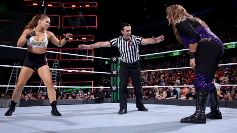 Backdrop from WWE Money in the Bank 2018