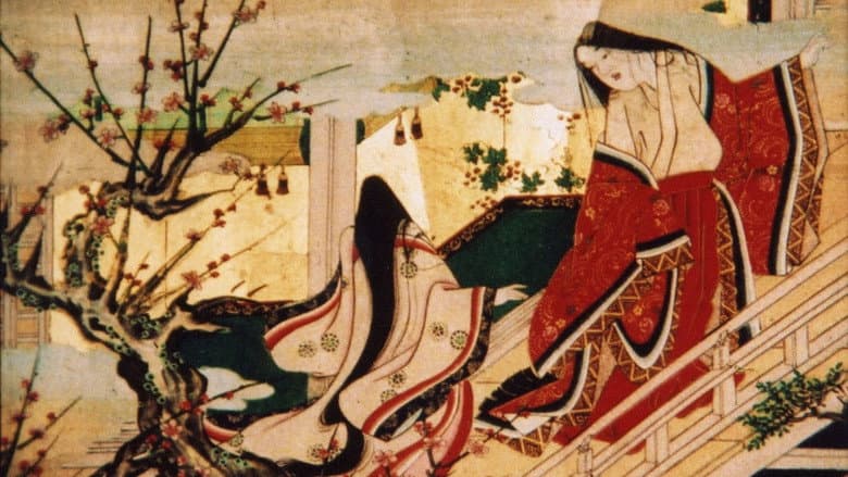 Backdrop from Into the Picture Scroll: The Tale of Yamanaka Tokiwa