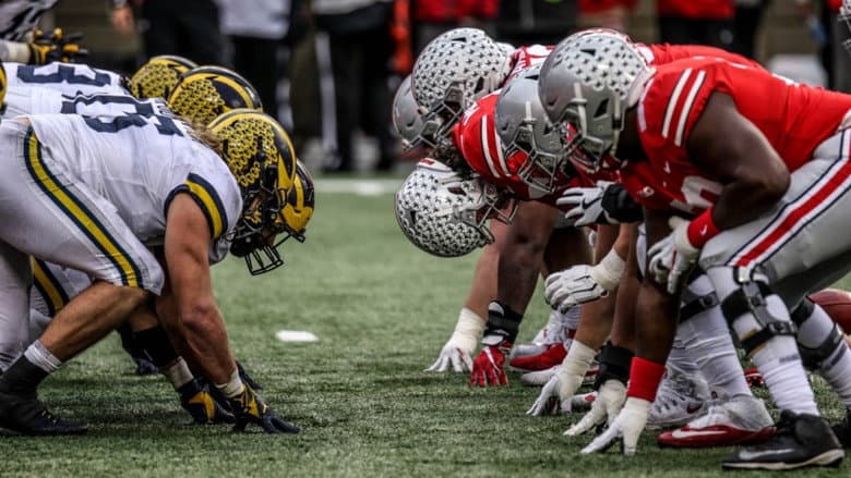 Backdrop from Michigan vs. Ohio State:  The Rivalry