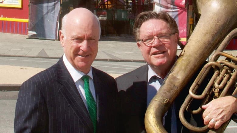 Backdrop from Clarke and Dawe: The Full Catastrophe