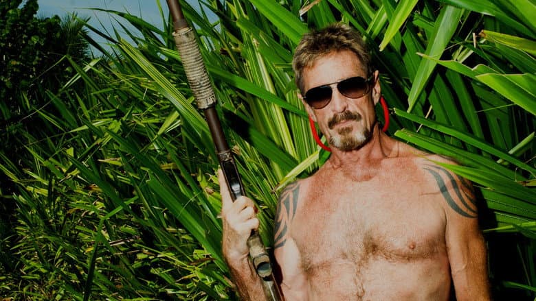 Backdrop from Gringo: The Dangerous Life of John McAfee