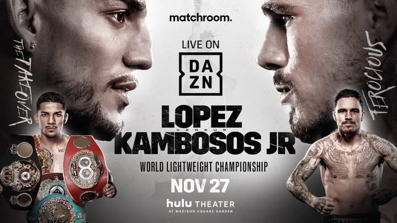 Backdrop from Teofimo Lopez vs. George Kambosos Jr