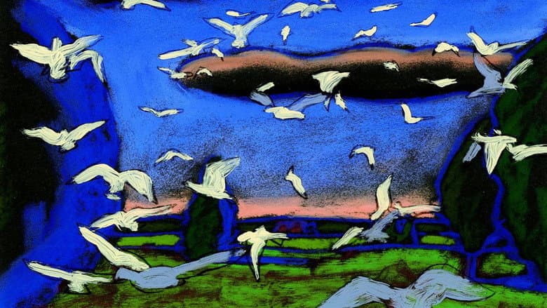 Backdrop from The Young Girl and the Clouds