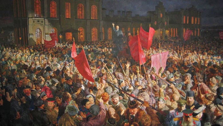 Backdrop from Russian Revolution in Color