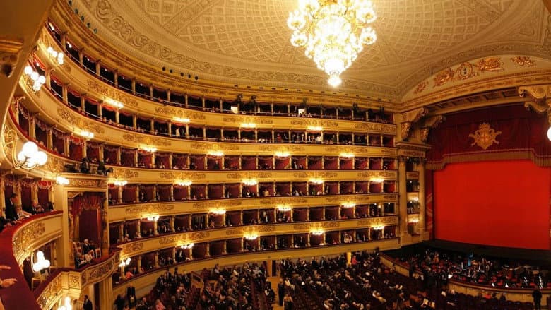 Backdrop from La Scala Theatre: the Temple of Wonders