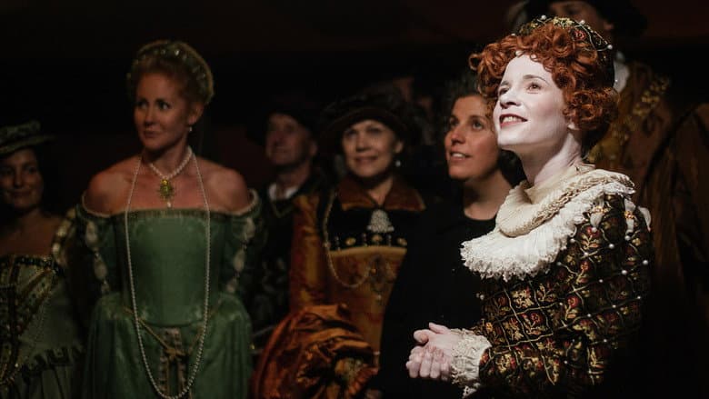 Backdrop from Lucy Worsley's Fireworks for a Tudor Queen