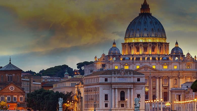 Backdrop from St. Peter's and the Papal Basilicas of Rome 3D