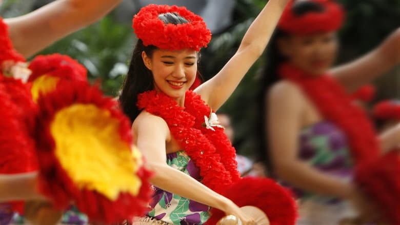 Backdrop from Hula Girls