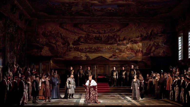 Backdrop from Simon Boccanegra [The Metropolitan Opera]