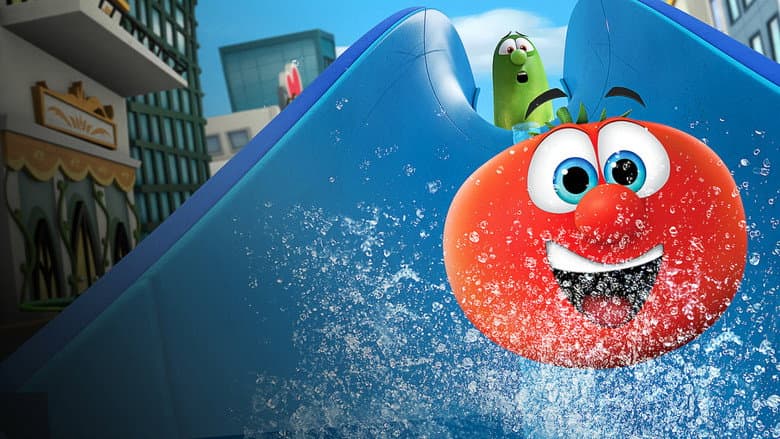 Backdrop from VeggieTales in the City