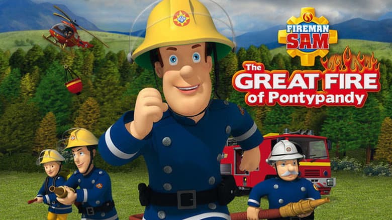 Backdrop from Fireman Sam: The Great Fire of Pontypandy