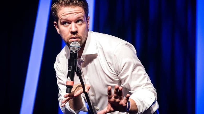 Backdrop from Warberg comedy tour '16