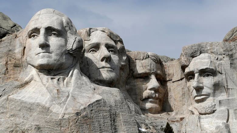 Backdrop from Mount Rushmore: The Shrine