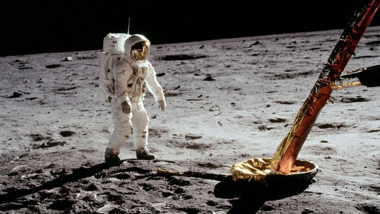 Backdrop from Apollo 11