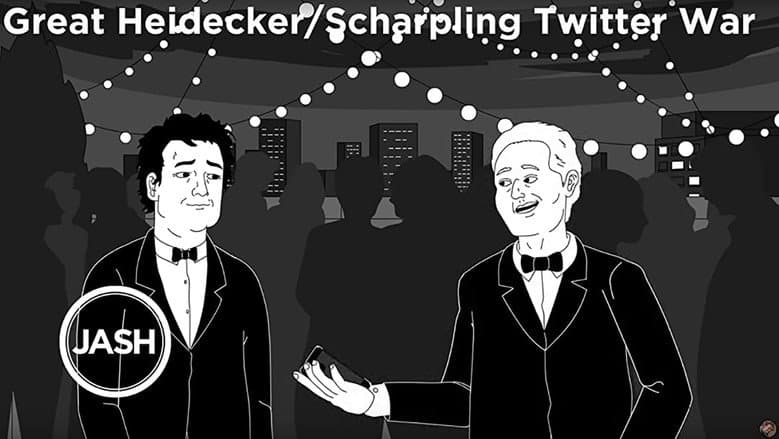 Backdrop from The Great Heidecker/Scharpling Twitter War