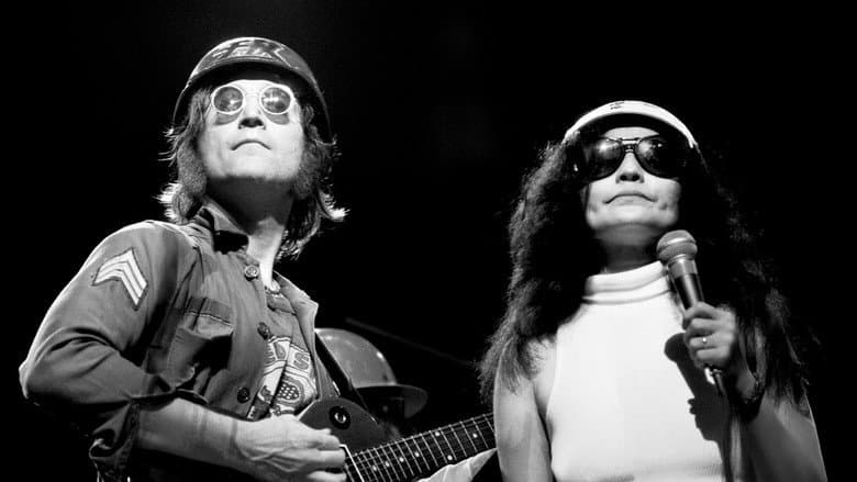Backdrop from Power to the People: John & Yoko Live in NYC
