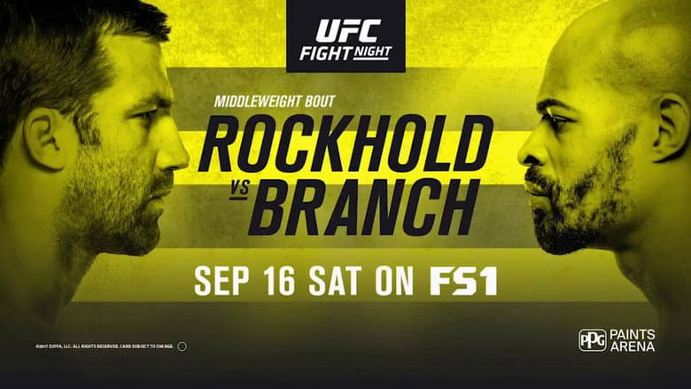 Backdrop from UFC Fight Night 116: Rockhold vs. Branch
