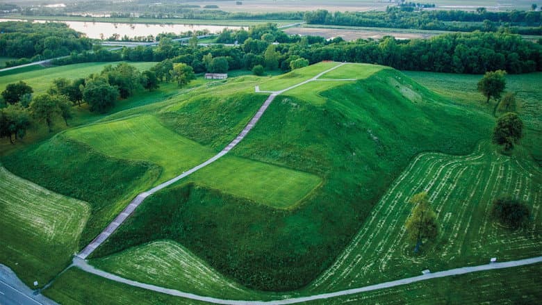Backdrop from Cahokia Mounds: Ancient Metropolis