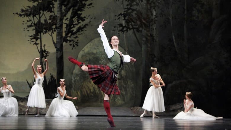 Backdrop from Bolshoi Ballet: La Sylphide