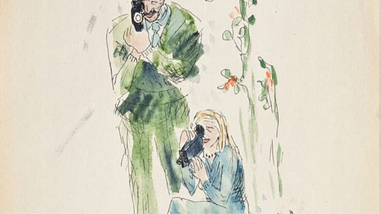 Backdrop from Angela's Diaries. Two Filmmakers.