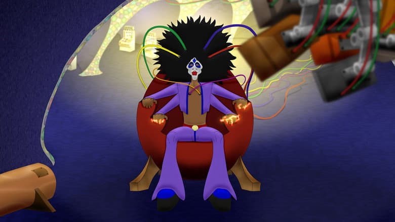 Backdrop from Röckët Stähr's Death of a Rockstar