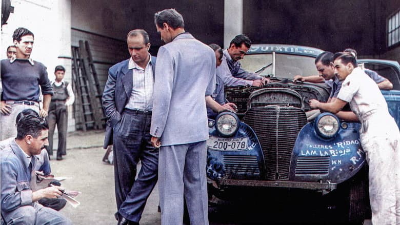 Backdrop from A Life of Speed: The Juan Manuel Fangio Story