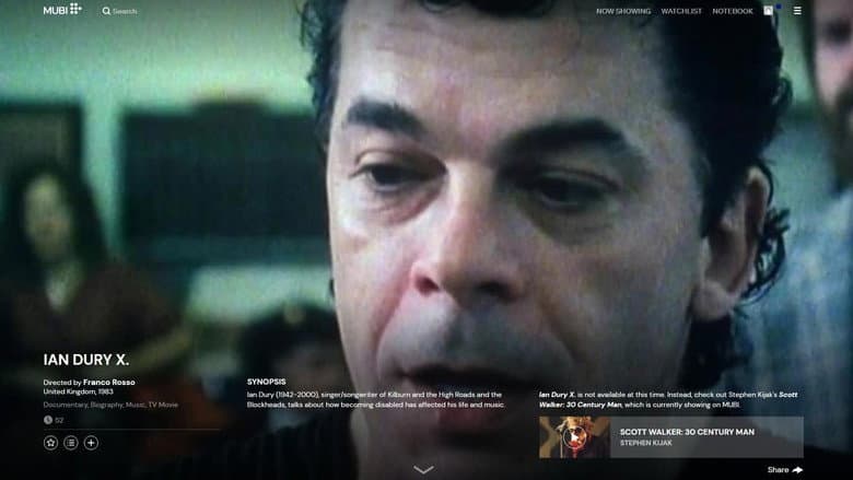 Backdrop from Ian Dury X.