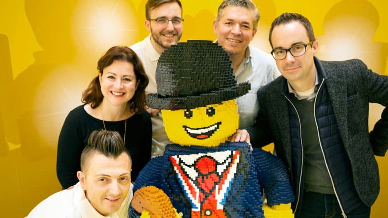 Backdrop from A Big Lego Christmas
