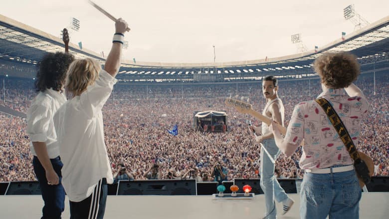 Backdrop from Bohemian Rhapsody: Recreating Live Aid