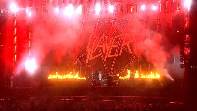 Backdrop from Slayer - Live at Wacken 2014