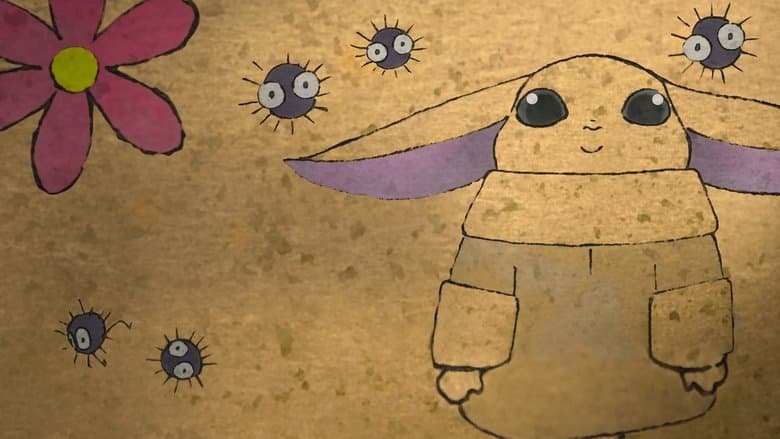 Backdrop from Zen - Grogu and Dust Bunnies