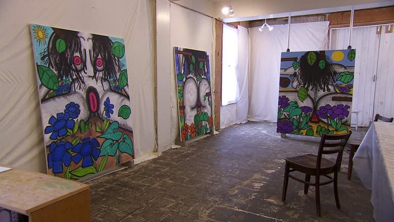 Backdrop from The Artist's Studio: Carroll Dunham