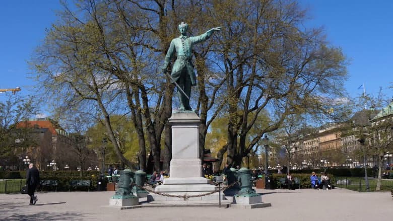 Backdrop from Kungsträdgården
