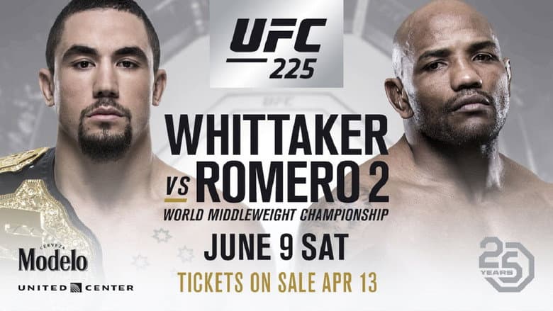 Backdrop from UFC 225: Whittaker vs. Romero 2