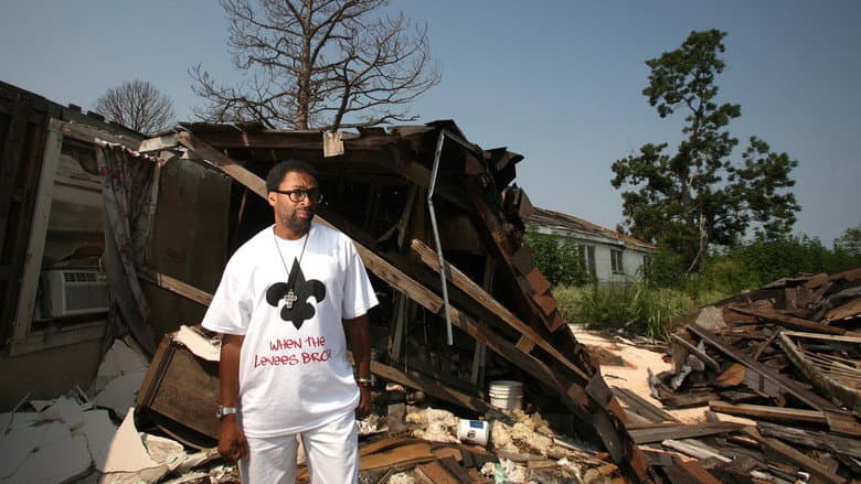 Backdrop from When the Levees Broke: A Requiem in Four Acts