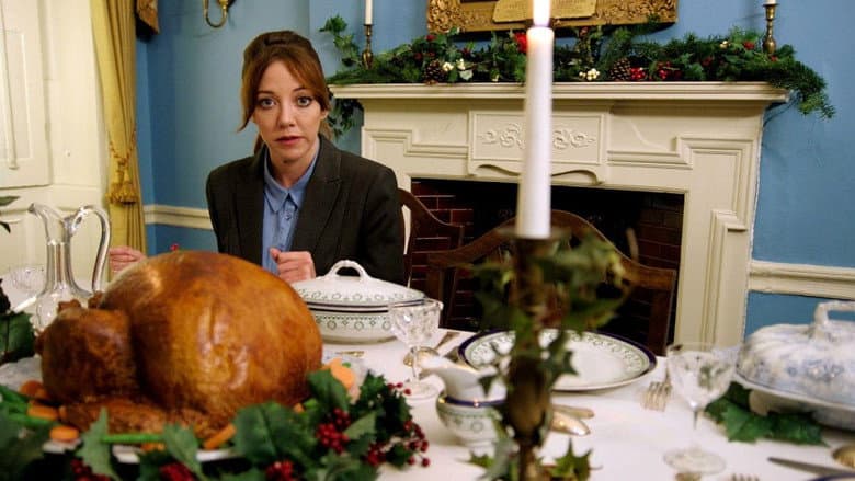 Backdrop from Cunk on Christmas