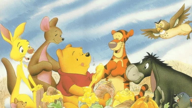 Backdrop from A Winnie the Pooh Thanksgiving