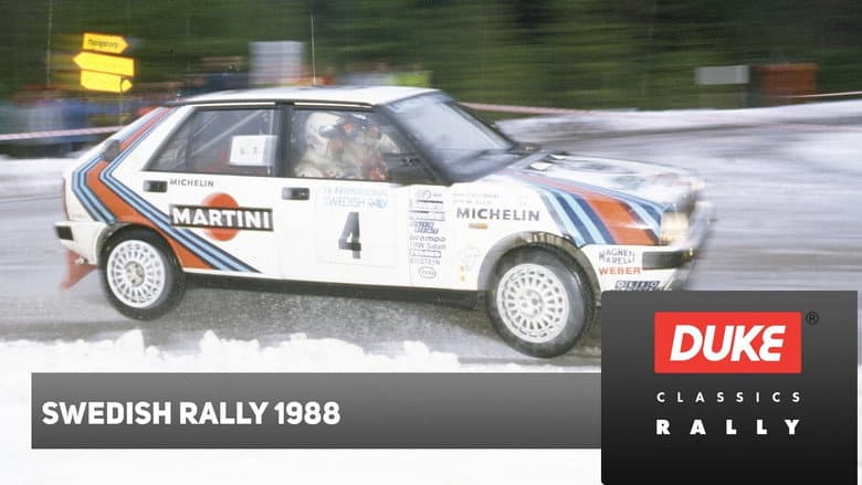 Backdrop from Rally Sweden 1988