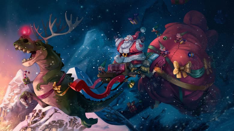 Backdrop from The Christmas Dinosaur