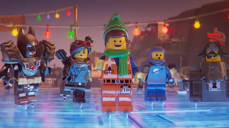 Backdrop from Emmet's Holiday Party: A LEGO Movie Short