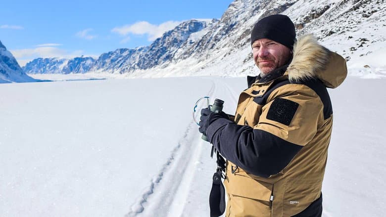 Backdrop from Steve Backshall's Royal Arctic Challenge