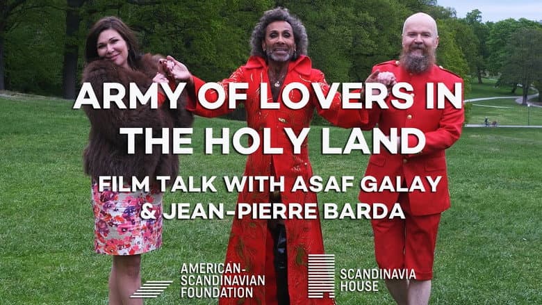 Backdrop from Army of Lovers in the Holy Land