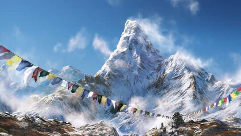 Backdrop from Cave People of the Himalaya