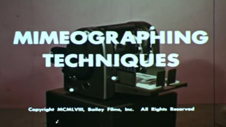 Backdrop from Mimeographing Techniques