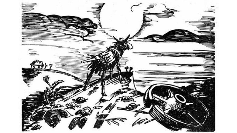 Backdrop from A Tale of Little Straw Bull