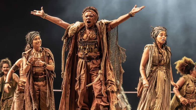 Backdrop from National Theatre Live: Bacchae