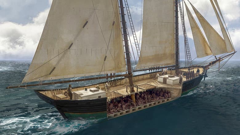 Backdrop from Clotilda: Last American Slave Ship